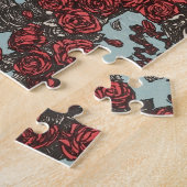 Skull Surrounded by Roses Legpuzzel (Zijkant)
