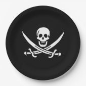 Skull & Swords Pirate vlag van Calico Jack Papieren Bordje (Voorkant)