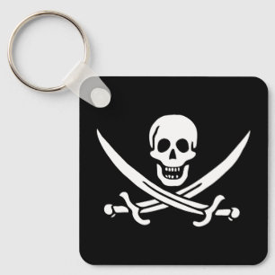 Skull & Swords Pirate vlag van Calico Jack Sleutelhanger