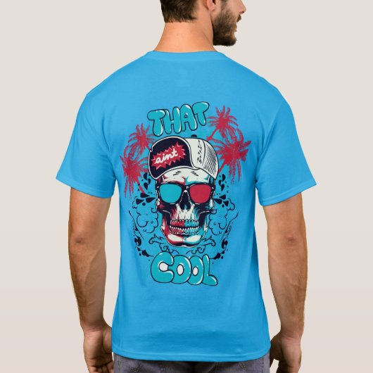 Skull T-shirt: Cool is Dead T-shirt (Achterkant)