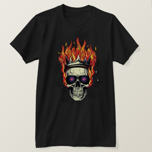 Skull T-Shirt: Gotisch ontwerp voor Rebel Souls T-shirt (Design voorkant)