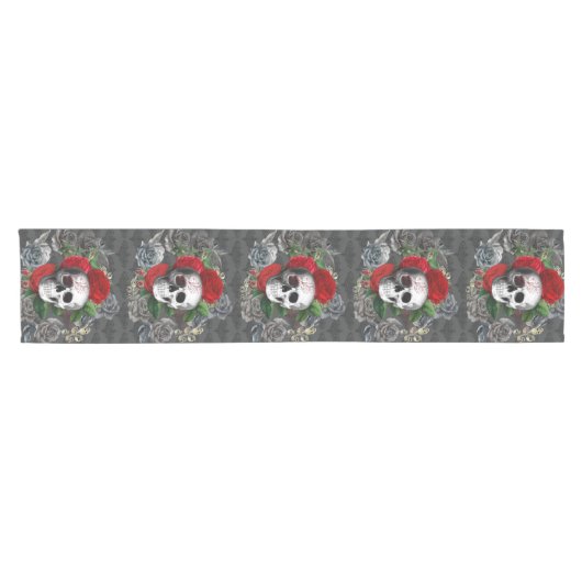 Skull Table Runner Korte Tafelloper (Horizontaal)