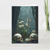Skull Tableau Halloween Kaart (Voorkant)