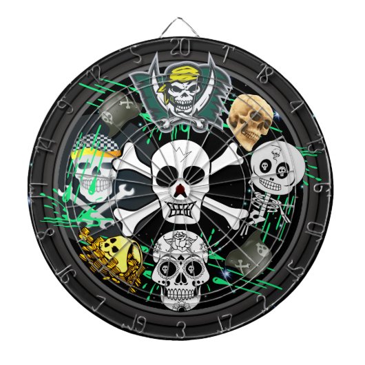 Skull Target Dartboard Dartbord (Voorkant)
