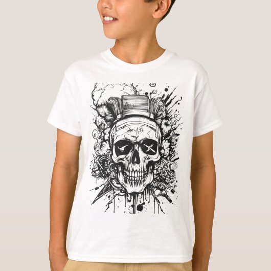 Skull Tattoo Art T-shirt (Voorkant)