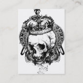 Skull Tattoo Artist Visitekaartje Black Green (Achterkant)