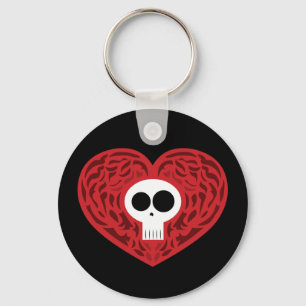 Skull Tattoo Heart Sleutelhanger