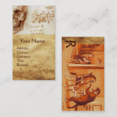 SKULL, TEETH, DENTALE CLINIC, DENTIST MONKEY EN CA VISITEKAARTJE (Voorkant / Achterkant)