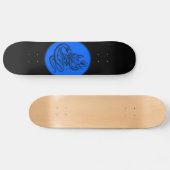 Skull - Teufelschädel mit Schlange Persoonlijk Skateboard (Horizontaal)