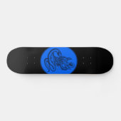 Skull - Teufelschädel mit Schlange Persoonlijk Skateboard (Horizontaal)