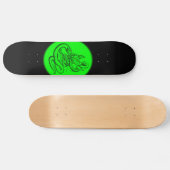 Skull - Teufelschädel mit Schlange Skateboard (Horizontaal)