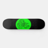 Skull - Teufelschädel mit Schlange Skateboard (Horizontaal)