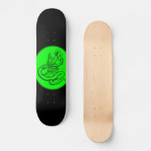 Skull - Teufelschädel mit Schlange Skateboard (Voorkant)