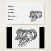 Skull - Teufelschädel Visitekaartje (Voorkant /achterkant)