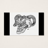 Skull - Teufelschädel Visitekaartje (Achterkant)