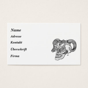 Skull - Teufelschädel Visitekaartje