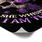Skull They Whispered To Her You Can't With Stand T Poster (Hoek)