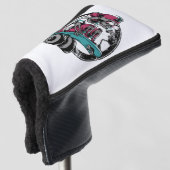 Skull Thrill: Rijden of sterven Gepersonaliseerd Golfheadcover (3/4 voorkant)