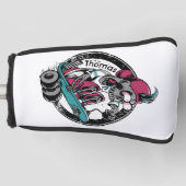 Skull Thrill: Rijden of sterven Gepersonaliseerd Golfheadcover (Voorkant)