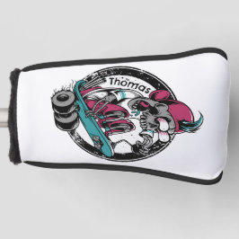 Skull Thrill: Rijden of sterven Gepersonaliseerd Golfheadcover