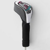 Skull Thrill: Rijden of sterven Gepersonaliseerd Golfheadcover (Schuin)