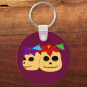Skull Tiki Mokken Sleutelhanger (Voorkant)