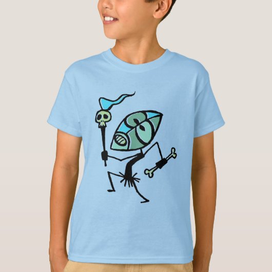 Skull Torch Tiki Dancer shirt van Tiki Ony (Voorkant)