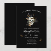 Skull Tot Dood ons Deel Weddenschap Kaart (Voorkant / Achterkant)