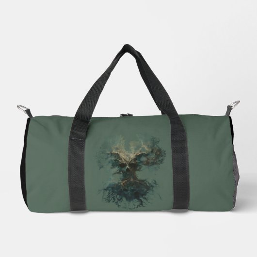 Skull Tree Surreal Dark Nature Duffel Bag Plunjezak (Voorkant)