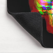 Skull Trippy Vaporwave Halloween Techno Rave Edm M Muismat (Hoek)