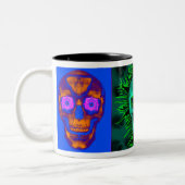 Skull Triptastic Tweekleurige Koffiemok (Links)