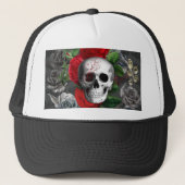 Skull Trucker Hat Trucker Pet (Voorkant)