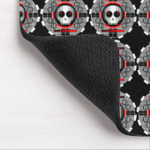 Skull TV Round multi-mousepad zwart Muismat (Hoek)