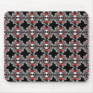 Skull TV Round multi-mousepad zwart Muismat