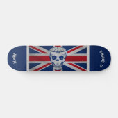 Skull & Union Jack Skateboard (Horizontaal)