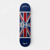Skull & Union Jack Skateboard (Voorkant)