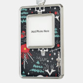 Skull Vakantie Foto Ornament (Links)