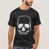 Skull Vampire Fangs Th Creepy T-shirt (Voorkant)