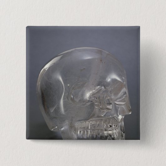 Skull Vierkante Button 5,1 Cm (Voorkant)