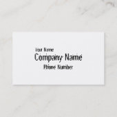 Skull Visitekaartje (Achterkant)