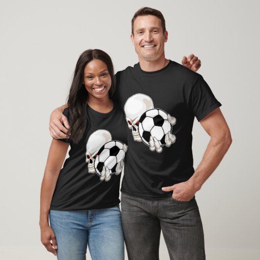 Skull Voetballer Voetbal T-shirt (Unisex)