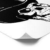 Skull w/ Top Hat Poster (Hoek)
