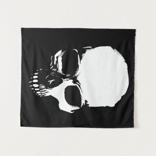 Skull Wandkleed (Voorkant (horizontaal))