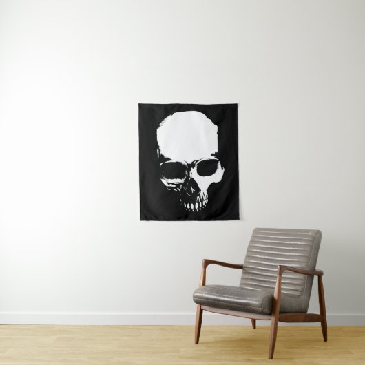 Skull Wandkleed (In situ)