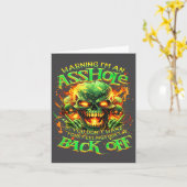 Skull Warning I'm An-if You Don't Want Your Feelin Kaart (Gele Bloem)