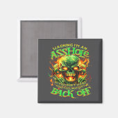 Skull Warning I'm An-if You Don't Want Your Feelin Magneet (Voorkant / Achterkant)