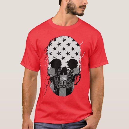 Skull Warrior Soldier T-shirt (Voorkant)