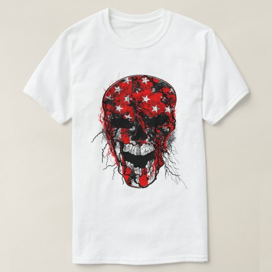 Skull Warrior voor het leven T-shirt (Design voorkant)