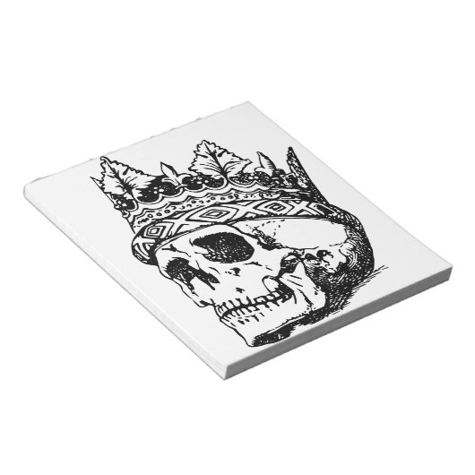 Skull Wearing Crown, King, Hamlet Notitieblok (Schuin)