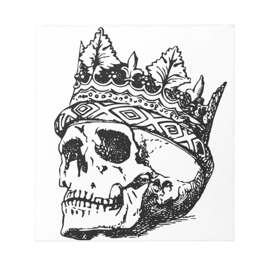 Skull Wearing Crown, King, Hamlet Notitieblok (Voorkant)